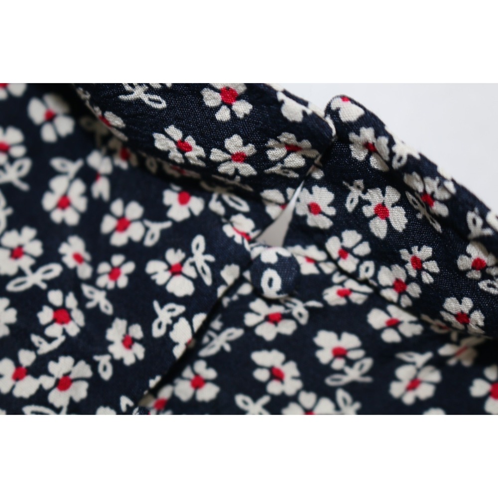 Polo Ralph Lauren Dress Girls Sz 6 Blue Floral Fit Flare Button Lined Collared - Picture 8 of 13